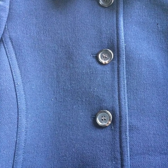 J.crew double cloth lady day coat navy blue 4 - Picture 5 of 5